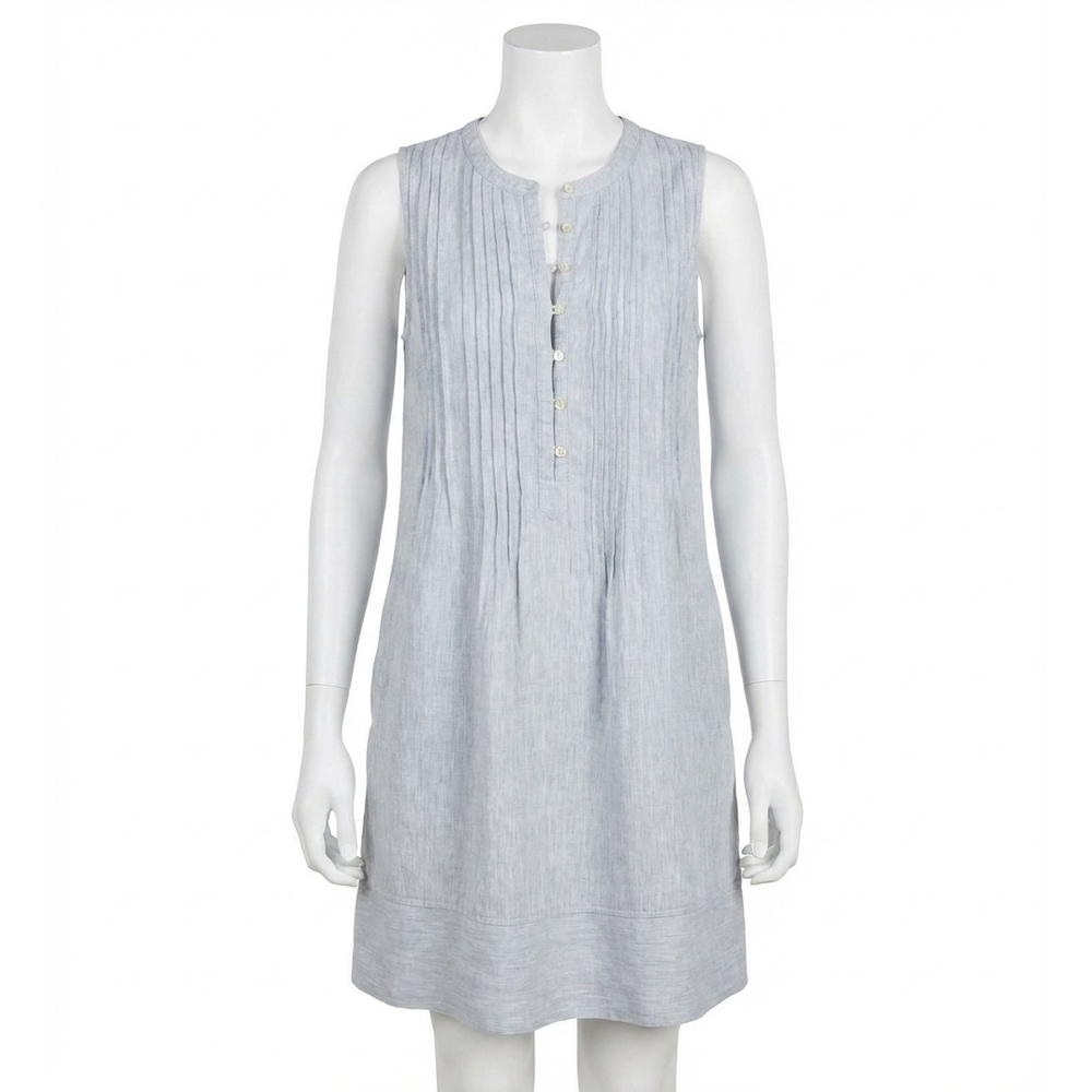 NEW FAHERTY isha mini dress in blue mini stripe